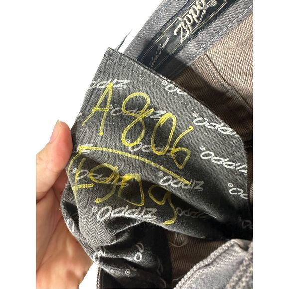 Zippo Slim Straight Raw Selvedge‎ Button Fly Jeans Gray Sz 32 Men's - Picture 10 of 12